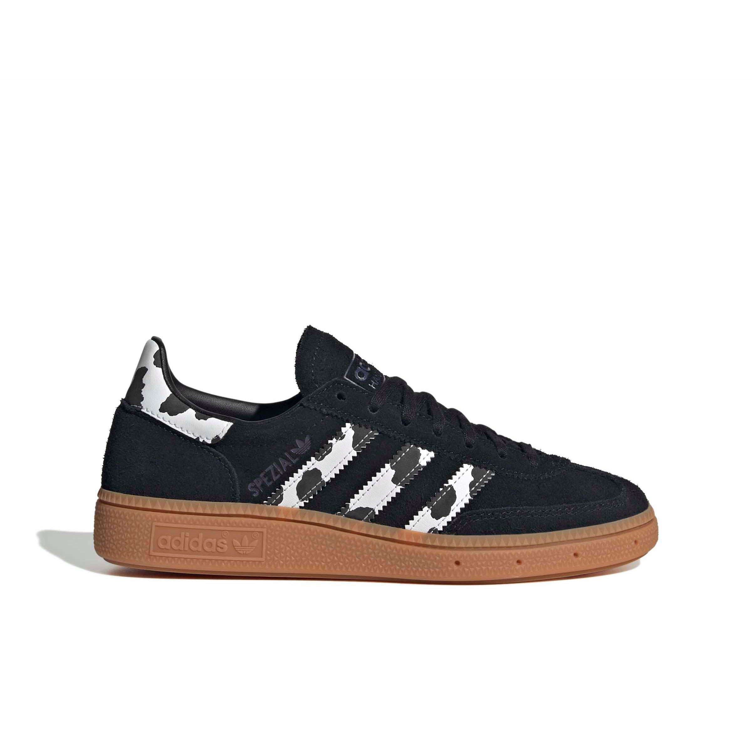 adidas Originals Handball Spezial "Core Black/Violet/Ftwr White" Grade School Girls' Shoe - BLACK/VIOLET/WHITE